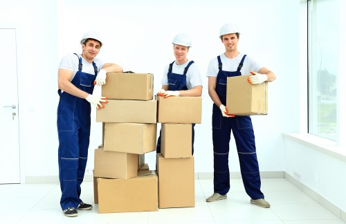 Commercial moving truck for Docklands office relocation