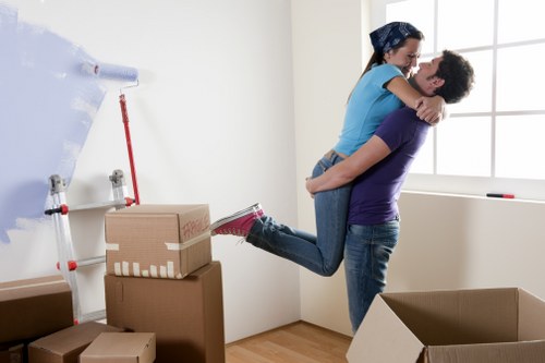Movers handling a Docklands apartment relocation with lift access