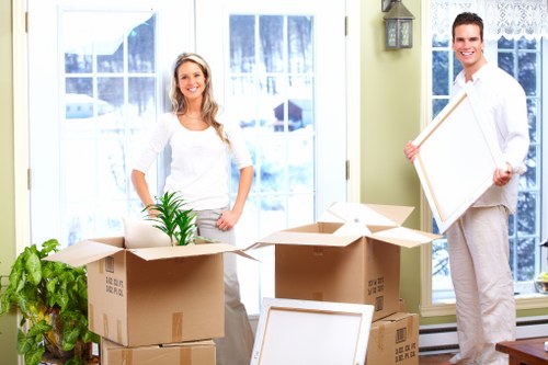 Loading commercial furniture for a Docklands office move