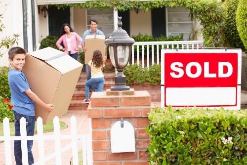 Docklands moving service loading furniture for a residential relocation