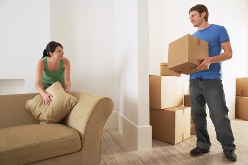 Docklands high-rise move with removal truck hire support